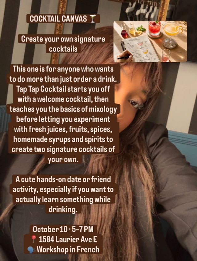 COCKTAIL CANVAS, Sat, Oct 10