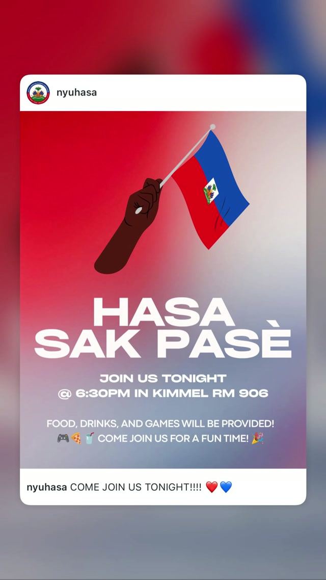 Hasa Sak Pasè, Wed, Sep 16, Kimmel Center, Greenwich Village