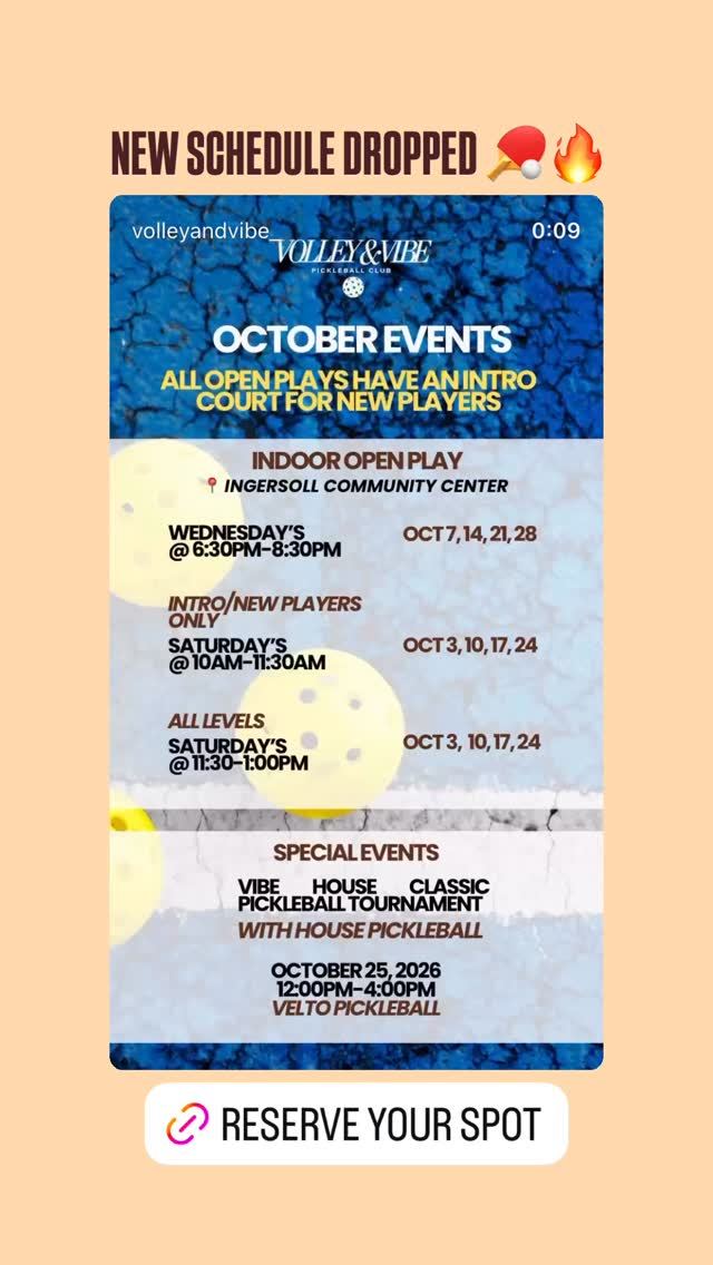 Saturday Open Play — flyer 2