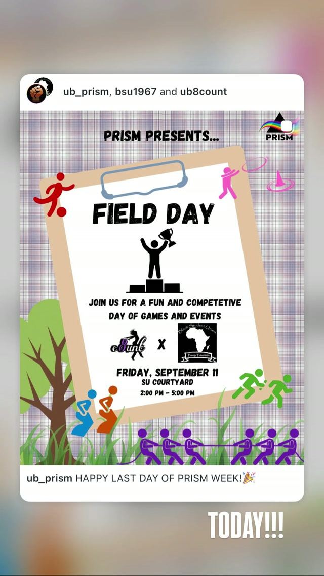 FIELD DAY, Fri, Sep 11, SU Courtyard