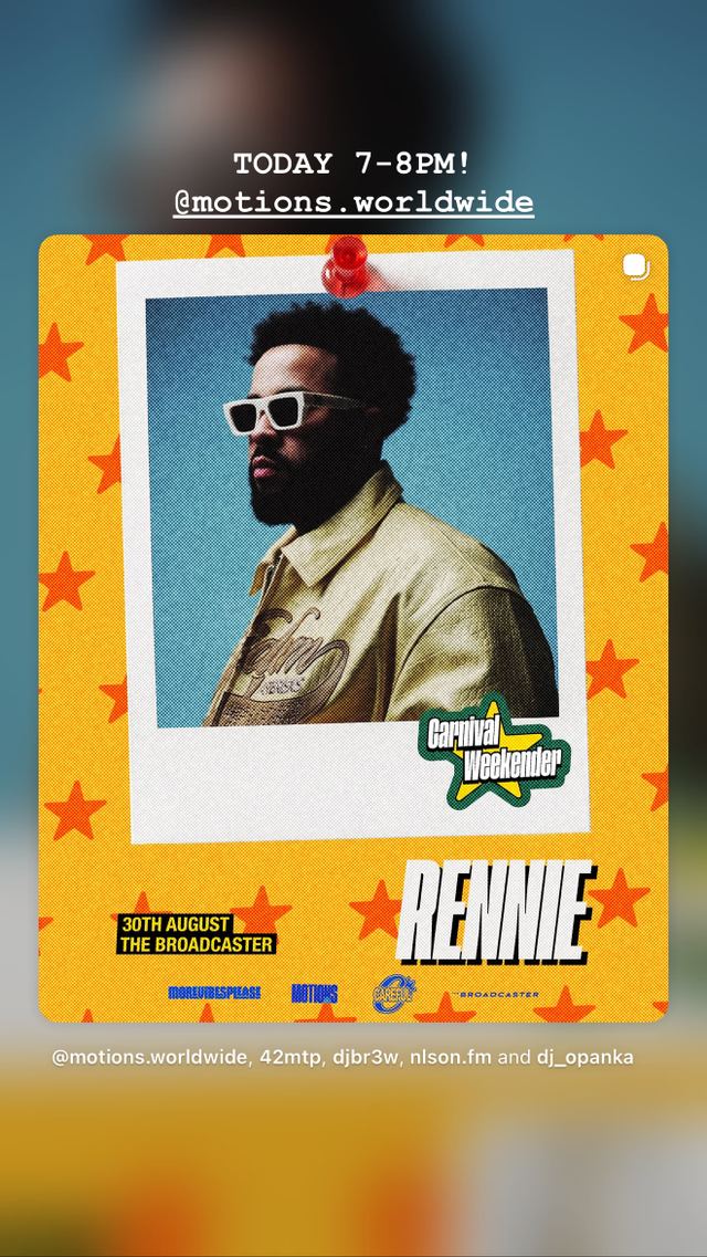 Carnival Weekender, Sun, Aug 30, The Broadcaster