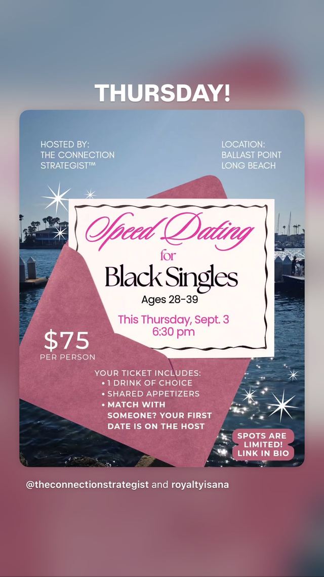 Speed Dating for Black Singles, Thu, Sep 3, Ballast Point, Marina
