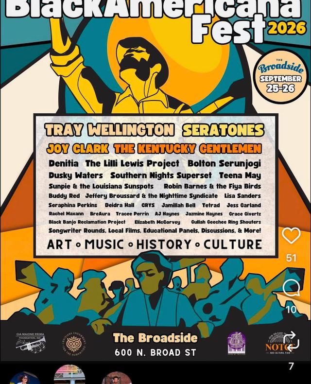 BlackAmericana Fest 2026, Fri, Sep 25, The Broadside