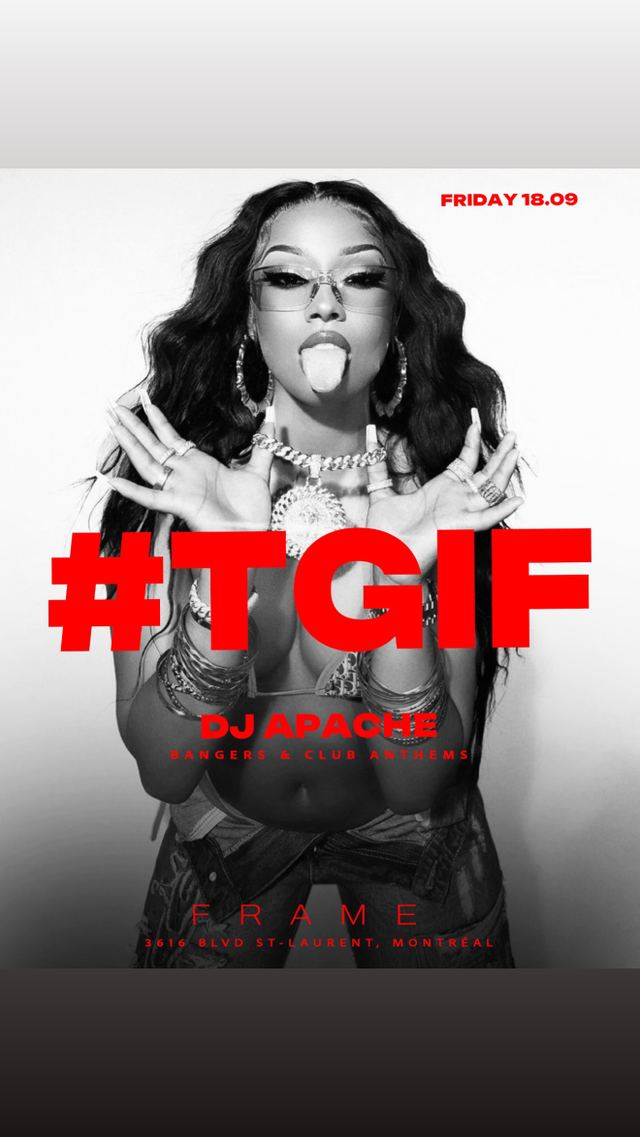 #TGIF, Fri, Sep 18, FRAME, Le Plateau-Mont-Royal