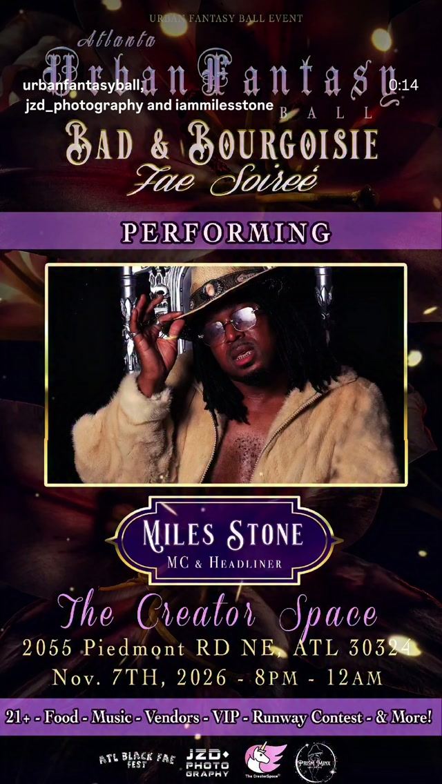 Urban Fantasy Ball: Bad & Bourgeoisie Tae Soirée, Sat, Nov 7, The Creator Space