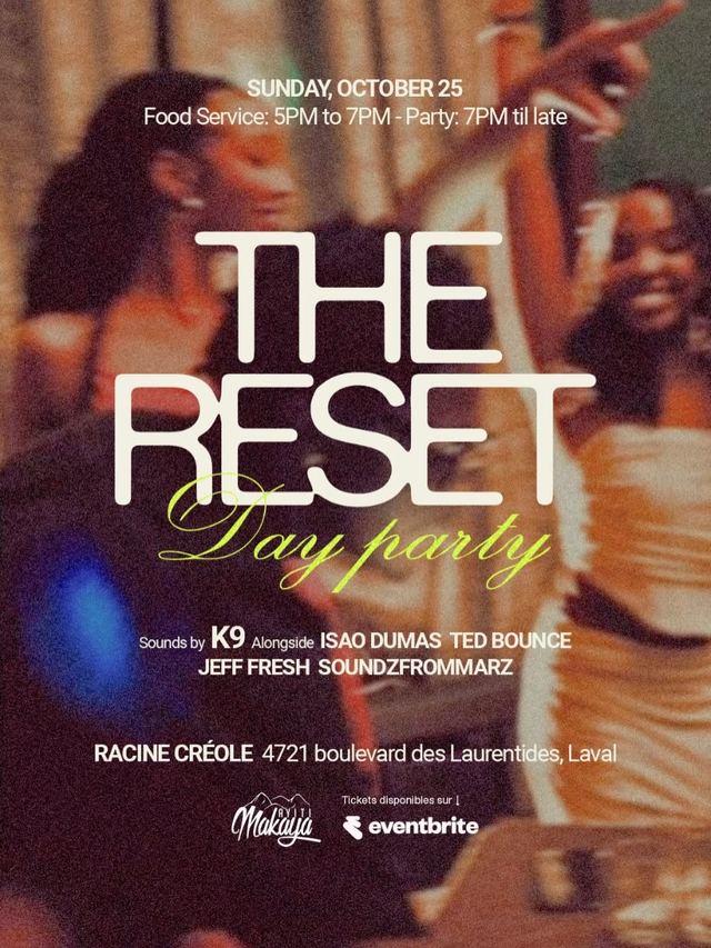 The Reset Day Party, Sun, Oct 25, Miss Tacos, Vimont
