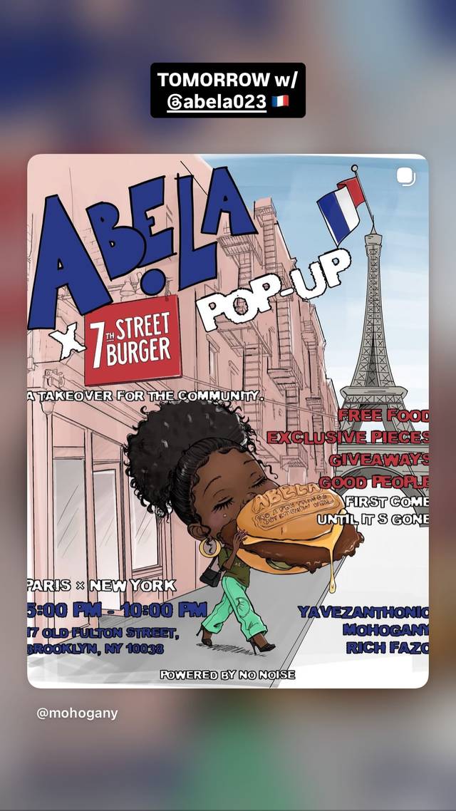 ABELA POP-UP, Thu, Sep 10, 7th Street Burger, Dumbo