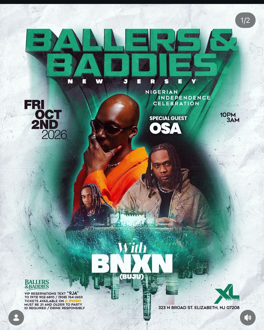 Ballers & Baddies New Jersey: Nigerian Independence — flyer 2