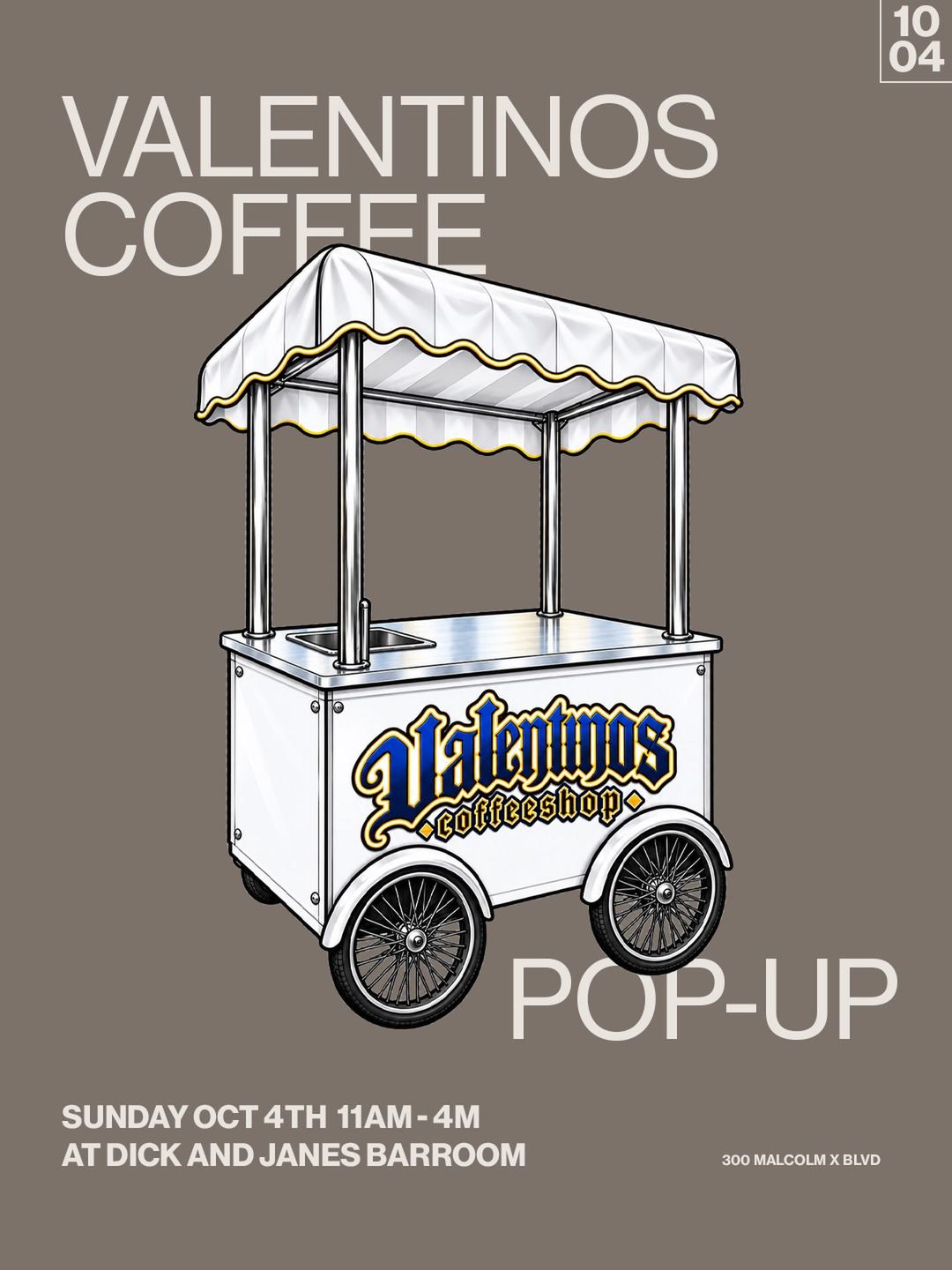 Valentinos Coffee Pop-Up