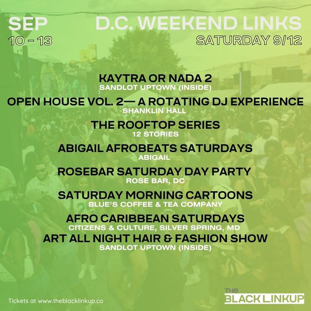 AFRO CARIBBEAN SATURDAYS, Sat, Sep 12, Citizens & Culture, Silver Spring