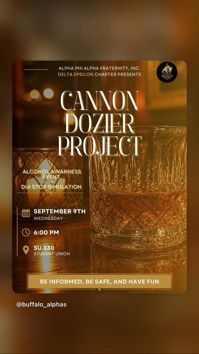 Cannon Dozier Project, Wed, Sep 9, SU 330 Student Union