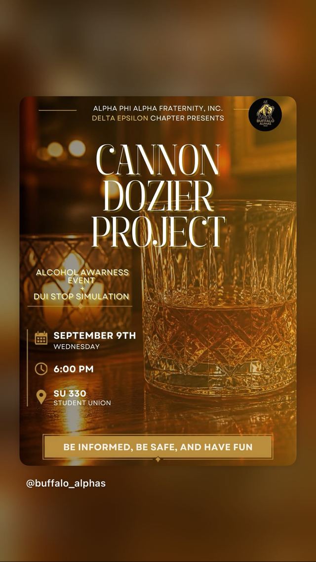 Cannon Dozier Project, Wed, Sep 9, SU 330 Student Union