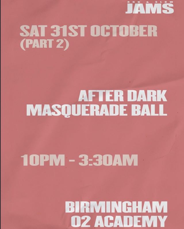 After Dark Masquerade Ball, Sat, Oct 31, Birmingham O2 Academy