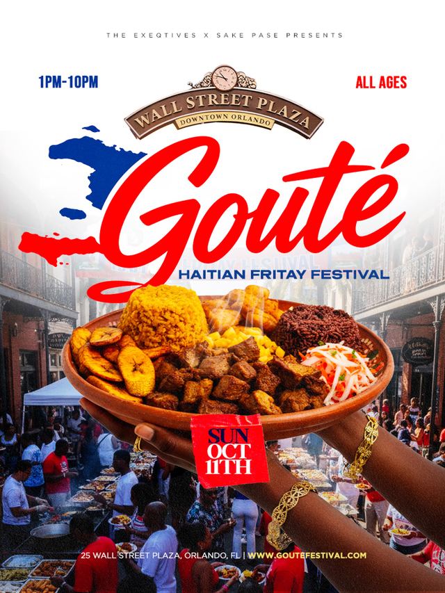 Gouté Haitian Fritay Festival, Sun, Oct 11, Wall Street Plaza, Downtown Orlando