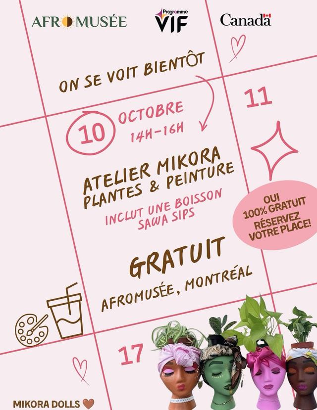 Atelier Mikora Plantes & Peinture, Sat, Oct 10, Afromusée