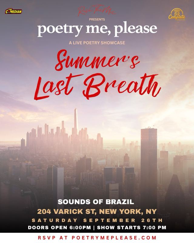 Poetry Me, Please: Summer's Last Breath, Sat, Sep 26, Sob's, Greenwich Village