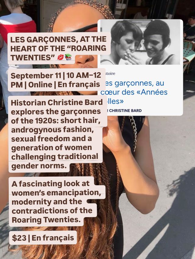 Les garçonnes, at the heart of the “Roaring Twenties”, Fri, Sep 11, Online