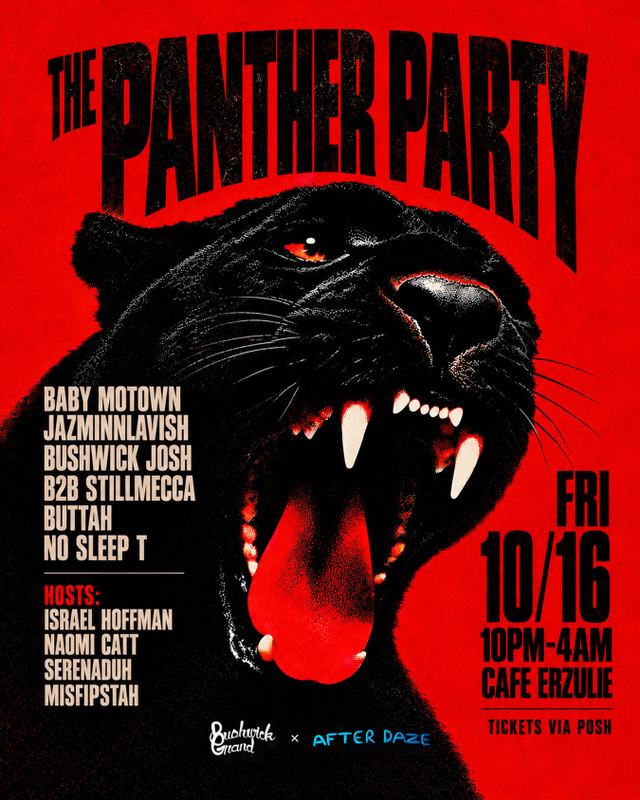 The Panther Party, Fri, Oct 16, Cafe Erzulie, Bushwick