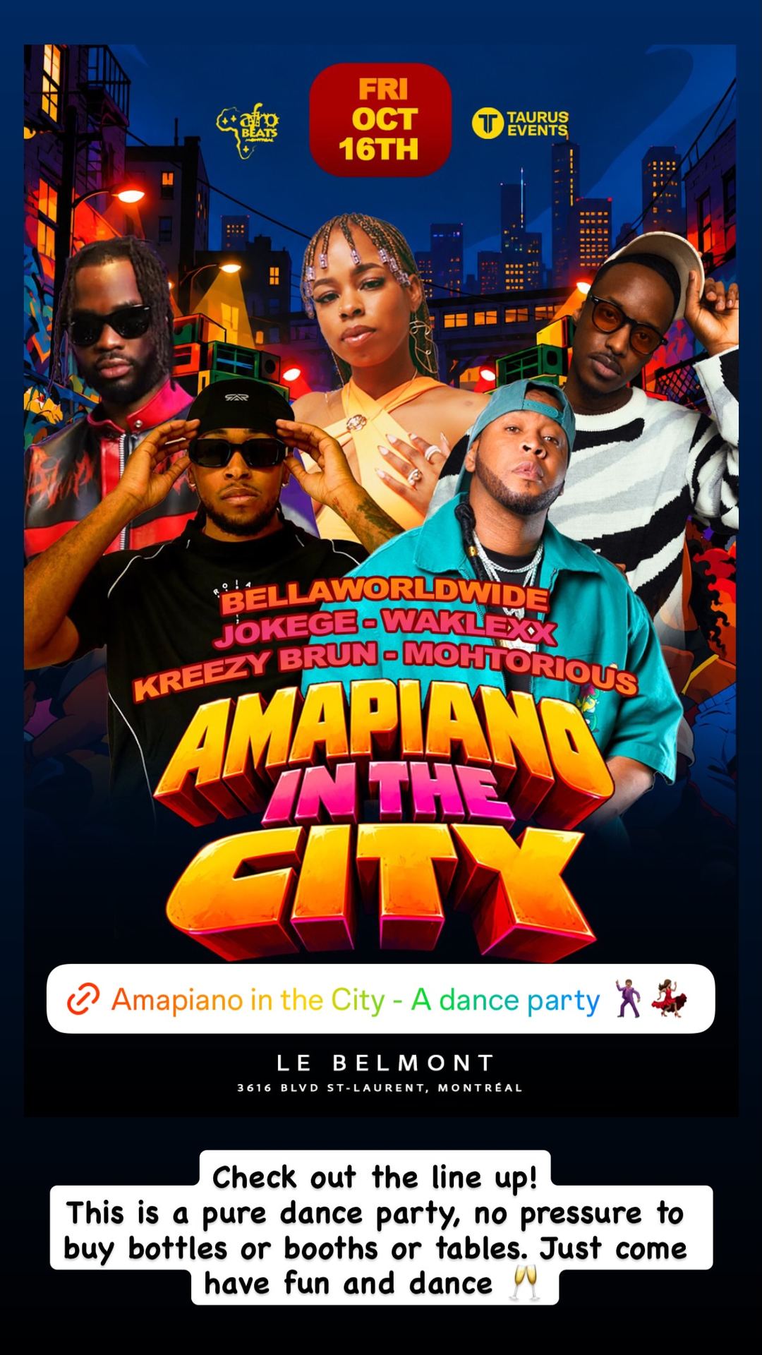 KREEZY BRUN AMAPIANO IN THE CITY — flyer 2