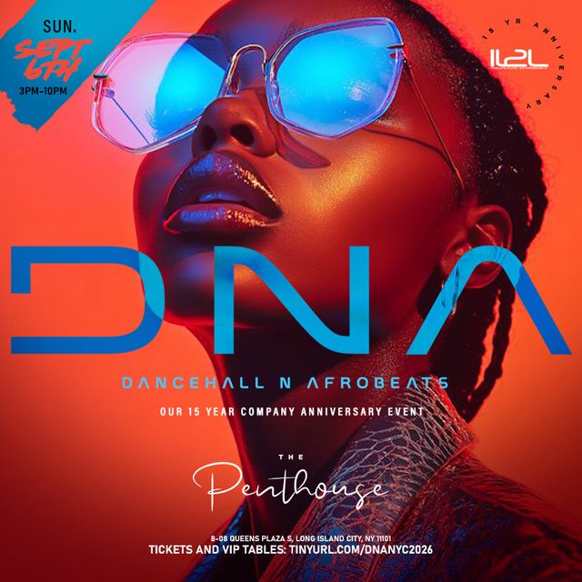 DNA - Dancehall & Afrobeats:, Sun, Sep 6, The Penthouse, LIC, Long Island City