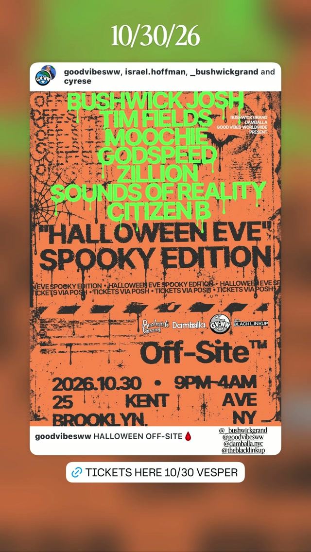 HALLOWEEN EVE SPOOKY EDITION, Fri, Oct 30, Vesper Events