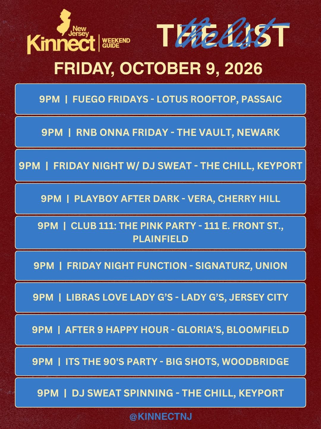 FRIDAY NIGHT FUNCTION