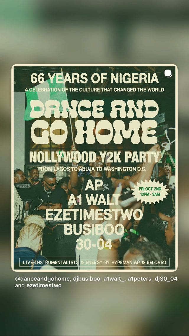 Dance and Go Home: Nollywood Y2K Party! — flyer 3