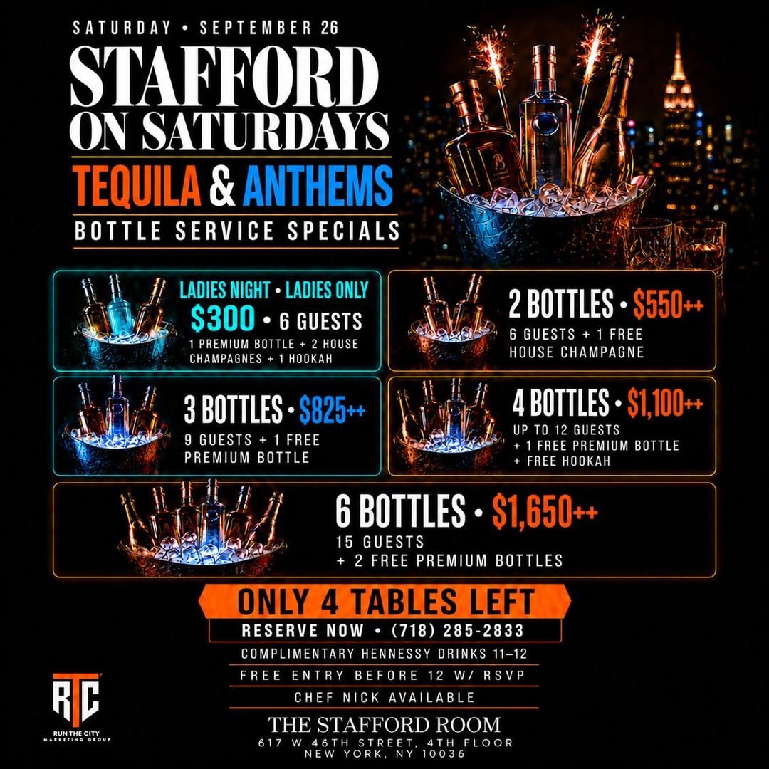 Stafford On Saturdays Tequila & Anthems