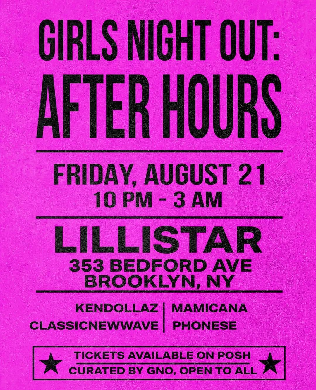 Girls Night Out: After Hours