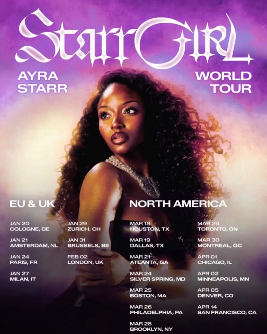 Ayra Starr World Tour