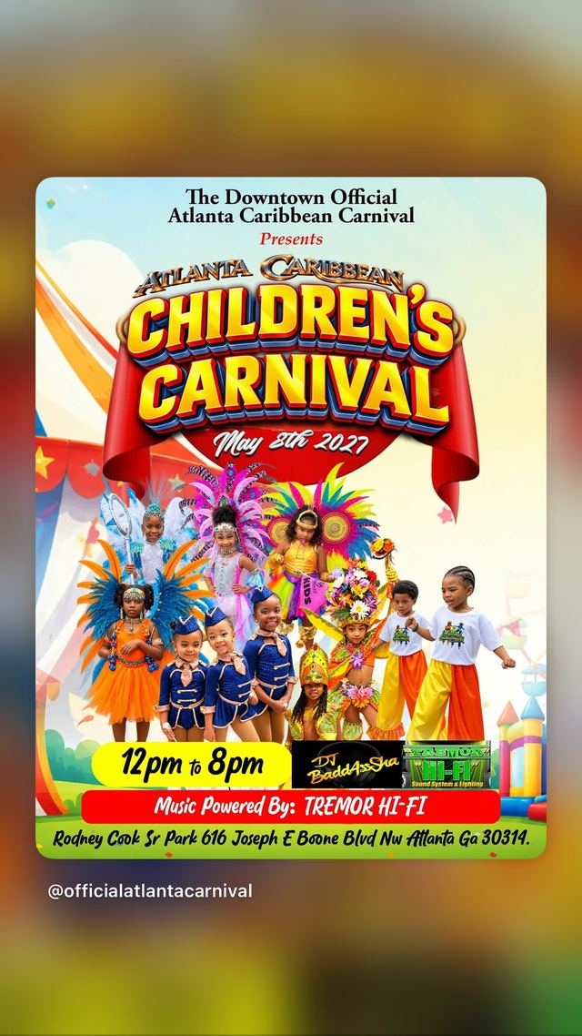 Atlanta Caribbean Children's Carnival, Sat, May 8, 2027, Rodney Cook Sr Park