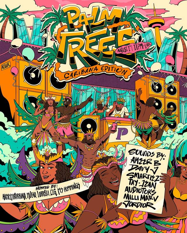 Palm Trees: Caribana Edition, Sat, Aug 1, Acqua, Old Toronto