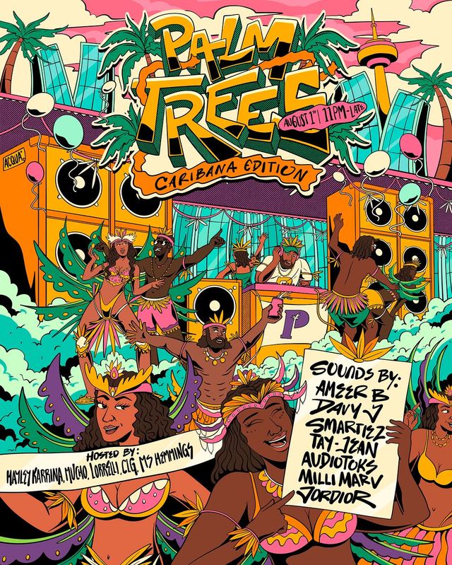 Palm Trees: Caribana Edition, Sat, Aug 1, Acqua, Old Toronto