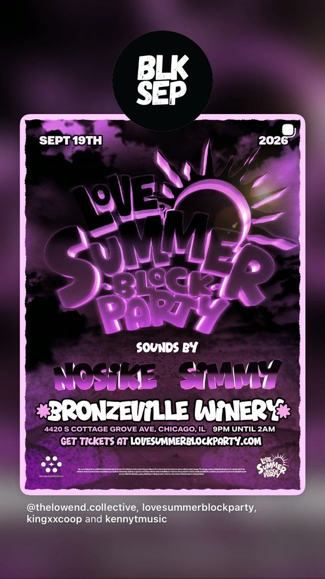 Love Summer Block Party, Sat, Sep 19, Bronzeville Winery, Bronzeville
