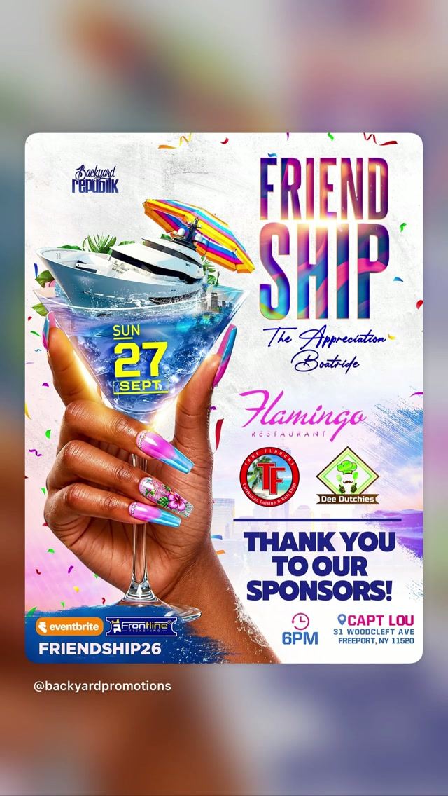 FRIEND SHIP The Appreciation Boatride