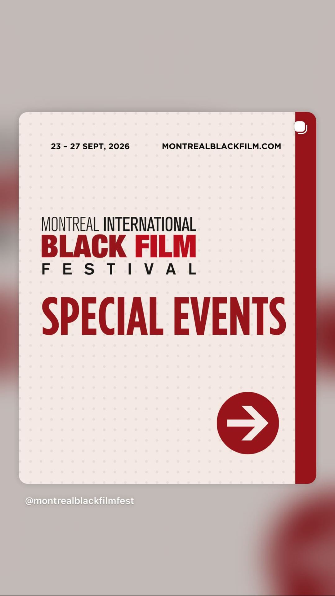 Festival International Film Black Montréal — flyer 3