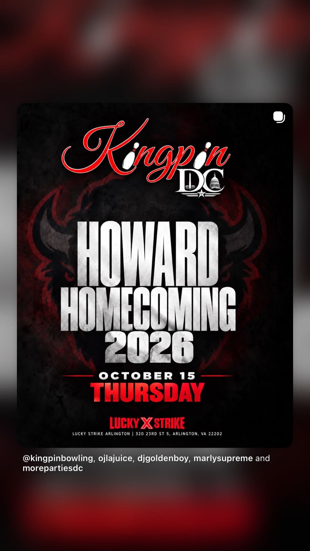Kingpin DC Howard Homecoming 2026