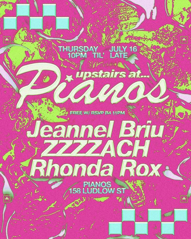 Upstairs at Pianos, Thu, Jul 16, Pianos, Lower East Side