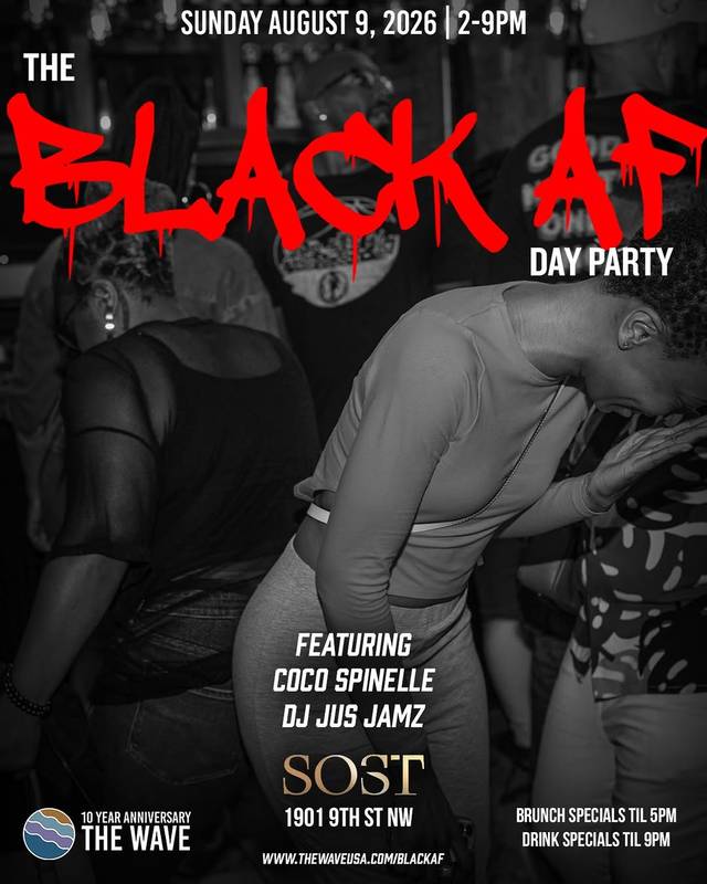 THE BLACK AF DAY PARTY, Sun, Aug 9, Sost, Shaw