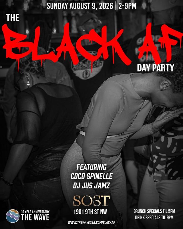 THE BLACK AF DAY PARTY, Sun, Aug 9, Sost, Shaw