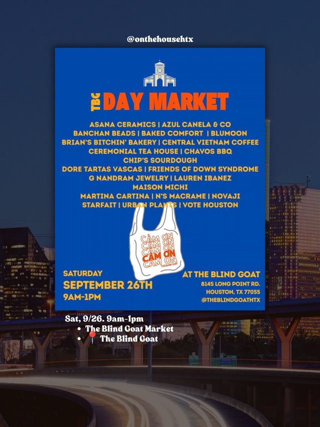 The Blind Goat Day Market, Sat, Sep 26, The Blind Goat