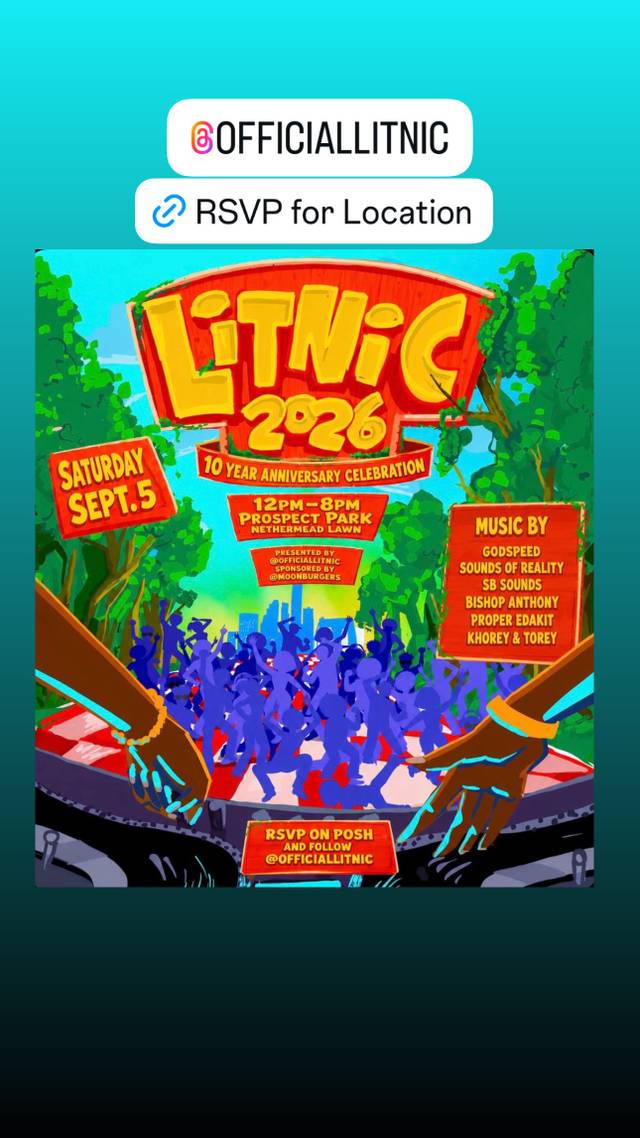 Litnic 2026, Sat, Sep 5, Prospect Park, Brooklyn