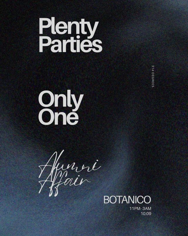 Alumni Affair, Fri, Oct 9, Botanico