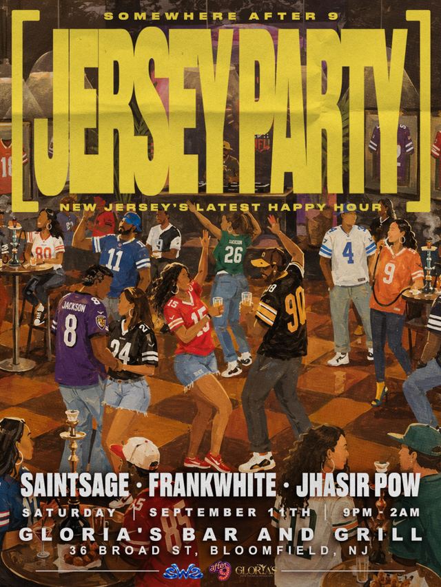 Jersey Party, Fri, Sep 11, Gloria's Bar and Grill