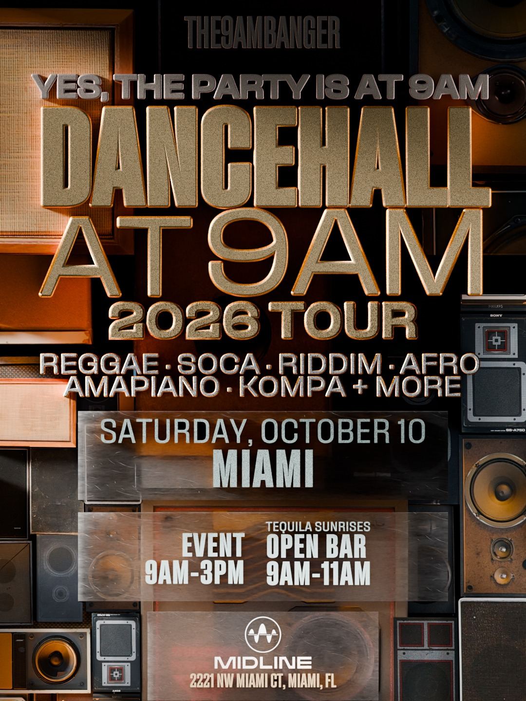 Dancehall at 9AM 2026 Tour