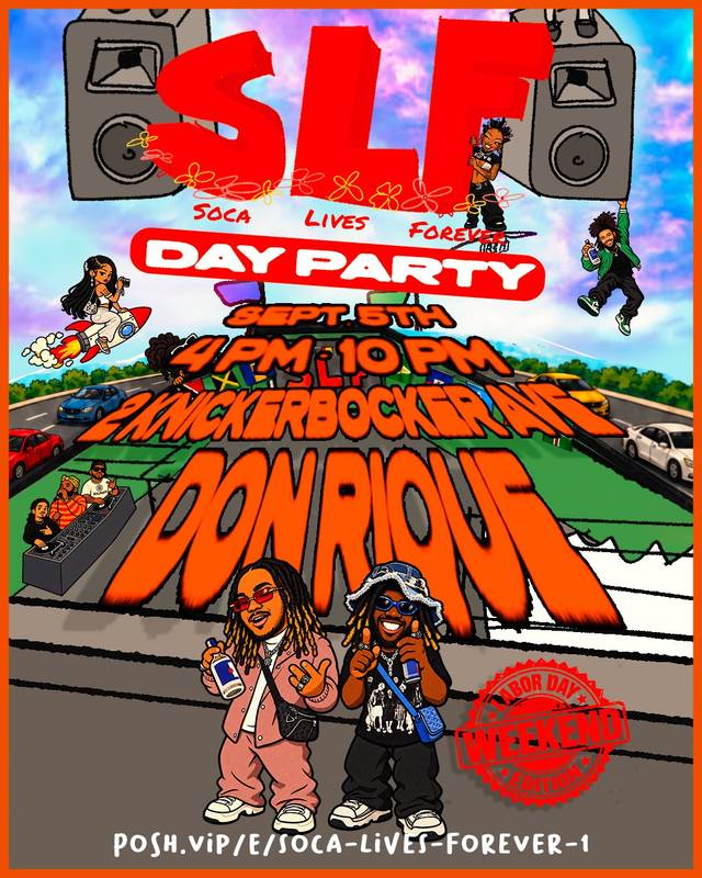 Soca Lives Forever Day Party, Sat, Sep 5, Don Coqui NYC, Bushwick