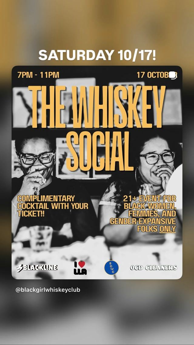 THE WHISKEY SOCIAL, Sat, Oct 17, Blackline Coffee