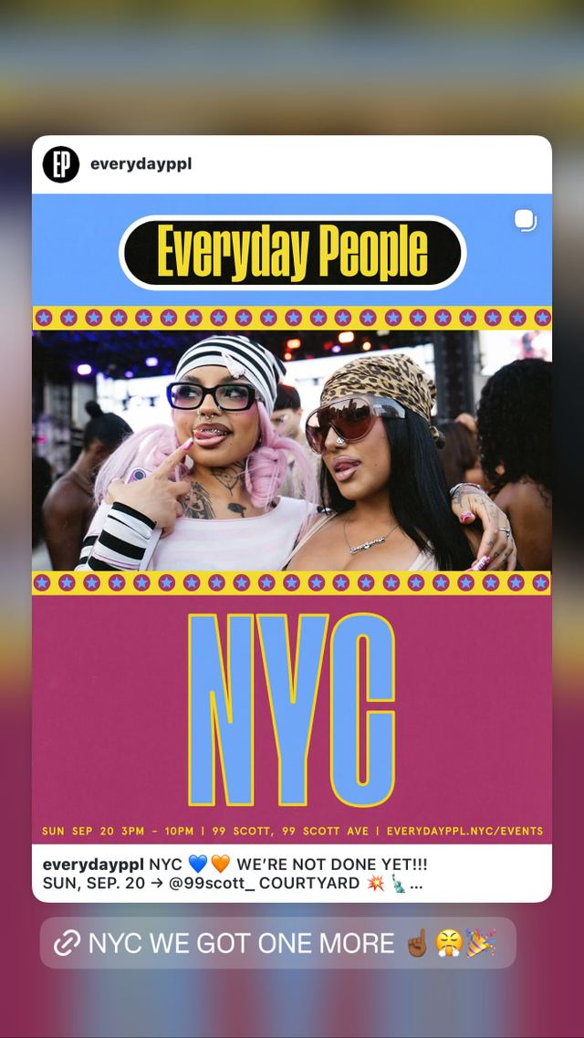 Everyday People NYC, Sun, Sep 20, 99 Scott Courtyard, Bushwick