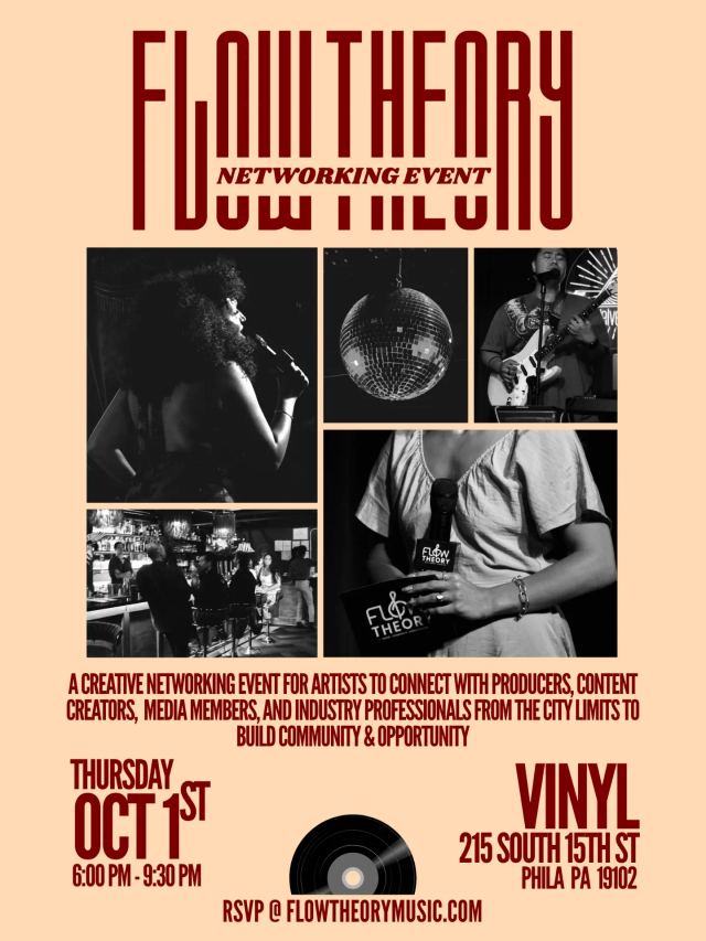 Flow Theory Networking Event, Thu, Oct 1, Vinyl