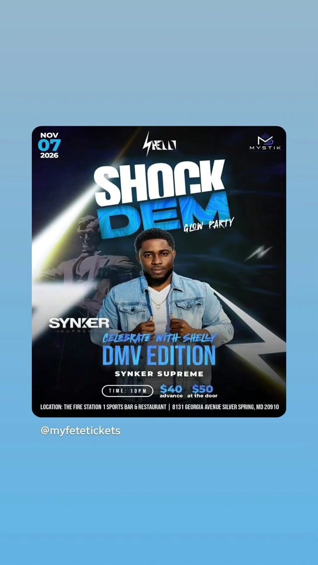 SHOCK DEM GLOW PARTY DMV EDITION — flyer 2